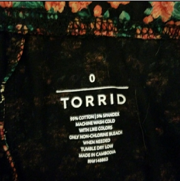 Torrid - Floral Full length Leggings - Picture 6 of 7